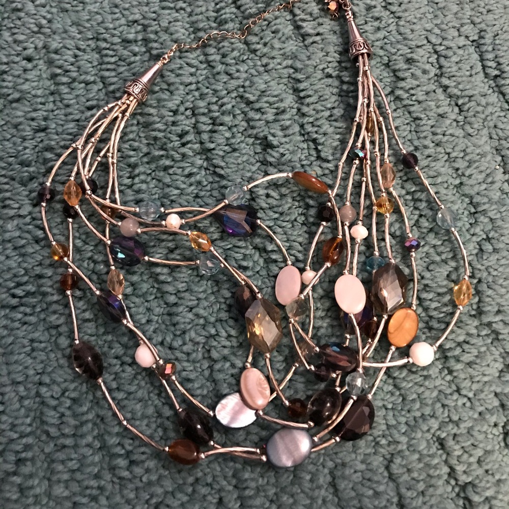 Cookie Lee Multistrand Statement Necklace - image 2